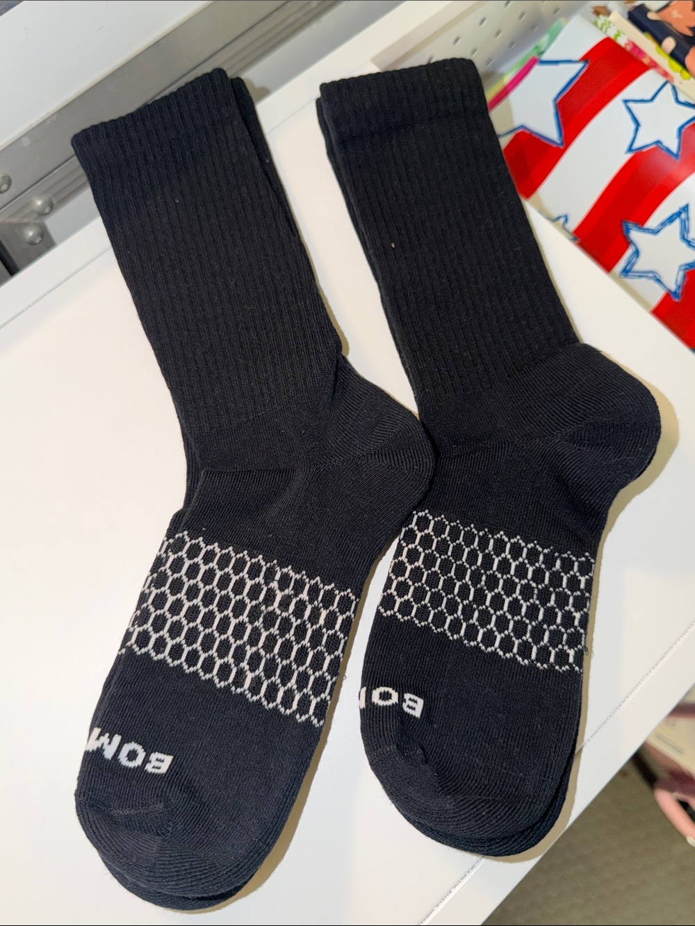 Bombas Black Athletic Crew Socks